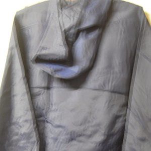 UNISEX LIGHT-WEIGHT PULLOVER JOGGING /WORKOUT TOP / NAVY BLUE NYLON